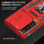 Cubix Artemis Series Back Cover for Samsung Galaxy S20 Ultra Case with Stand & Slide Camera Cover Military Grade Drop Protection Case for Samsung Galaxy S20 Ultra (Red) 