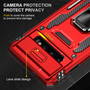 Cubix Artemis Series Back Cover for Samsung Galaxy S10 Case with Stand & Slide Camera Cover Military Grade Drop Protection Case for Samsung Galaxy S10 (Red) 