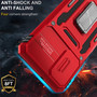 Cubix Artemis Series Back Cover for Samsung Galaxy M52 5G Case with Stand & Slide Camera Cover Military Grade Drop Protection Case for Samsung Galaxy M52 5G (Red) 