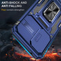 Cubix Artemis Series Back Cover for Samsung Galaxy A53 5G Case with Stand & Slide Camera Cover Military Grade Drop Protection Case for Samsung Galaxy A53 5G (Navy Blue) 