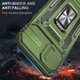 Cubix Artemis Series Back Cover for Apple iPhone 14 Case with Stand & Slide Camera Cover Military Grade Drop Protection Case for Apple iPhone 14 (Olive Green) 