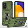 Cubix Artemis Series Back Cover for Samsung Galaxy A72 Case with Stand & Slide Camera Cover Military Grade Drop Protection Case for Samsung Galaxy A72 (Olive Green) 