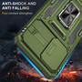 Cubix Artemis Series Back Cover for Samsung Galaxy A72 Case with Stand & Slide Camera Cover Military Grade Drop Protection Case for Samsung Galaxy A72 (Olive Green) 