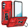 Cubix Artemis Series Back Cover for Samsung Galaxy A34 5G Case with Stand & Slide Camera Cover Military Grade Drop Protection Case for Samsung Galaxy A34 5G (Red) 