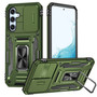 Cubix Artemis Series Back Cover for Samsung Galaxy A34 5G Case with Stand & Slide Camera Cover Military Grade Drop Protection Case for Samsung Galaxy A34 5G (Olive Green) 