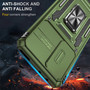 Cubix Artemis Series Back Cover for Xiaomi 12 Pro Case with Stand & Slide Camera Cover Military Grade Drop Protection Case for Xiaomi 12 Pro (Olive Green) 