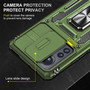 Cubix Artemis Series Back Cover for Xiaomi 12 Pro Case with Stand & Slide Camera Cover Military Grade Drop Protection Case for Xiaomi 12 Pro (Olive Green) 