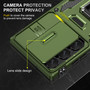 Cubix Artemis Series Back Cover for Samsung Galaxy S23 Ultra Case with Stand & Slide Camera Cover Military Grade Drop Protection Case for Samsung Galaxy S23 Ultra (Olive Green) 