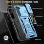 Cubix Artemis Series Back Cover for Samsung Galaxy S23 Case with Stand & Slide Camera Cover Military Grade Drop Protection Case for Samsung Galaxy S23 (Sky Blue) 