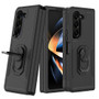 Cubix Mystery Case for Samsung Galaxy Z Fold 5 Military Grade Shockproof with Metal Ring Kickstand for Samsung Galaxy Z Fold 5 Phone Case - Black