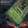 Cubix Artemis Series Back Cover for Apple iPhone 15 Pro Case with Stand & Slide Camera Cover Military Grade Drop Protection Case for Apple iPhone 15 Pro (Olive Green) 