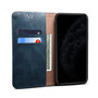 Cubix Flip Cover for Samsung Galaxy S21 Ultra  Handmade Leather Wallet Case with Kickstand Card Slots Magnetic Closure for Samsung Galaxy S21 Ultra (Navy Blue)