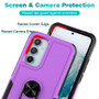 Cubix Mystery Case for Samsung Galaxy A54 5G Military Grade Shockproof with Metal Ring Kickstand for Samsung Galaxy A54 5G Phone Case - Purple
