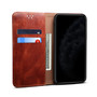 Cubix Flip Cover for Vivo V21 5G  Handmade Leather Wallet Case with Kickstand Card Slots Magnetic Closure for Vivo V21 5G (Brown)