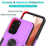 Cubix Mystery Case for Samsung Galaxy S23 Plus Military Grade Shockproof with Metal Ring Kickstand for Samsung Galaxy S23 Plus Phone Case - Purple
