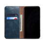 Cubix Flip Cover for OnePlus 9 5G  Handmade Leather Wallet Case with Kickstand Card Slots Magnetic Closure for OnePlus 9 5G (Navy Blue)