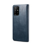 Cubix Flip Cover for Oppo F19 Pro Plus / Pro+  Handmade Leather Wallet Case with Kickstand Card Slots Magnetic Closure for Oppo F19 Pro Plus / Pro+ (Navy Blue)