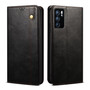 Cubix Flip Cover for Oppo Reno6 5G / Reno 6 5G  Handmade Leather Wallet Case with Kickstand Card Slots Magnetic Closure for Oppo Reno6 5G / Reno 6 5G (Black)