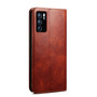 Cubix Flip Cover for Oppo Reno6 5G / Reno 6 5G  Handmade Leather Wallet Case with Kickstand Card Slots Magnetic Closure for Oppo Reno6 5G / Reno 6 5G (Brown)