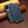 Cubix Flip Cover for vivo X60 Pro  Handmade Leather Wallet Case with Kickstand Card Slots Magnetic Closure for vivo X60 Pro (Navy Blue)