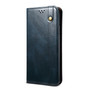 Cubix Flip Cover for vivo X60 Pro  Handmade Leather Wallet Case with Kickstand Card Slots Magnetic Closure for vivo X60 Pro (Navy Blue)