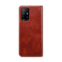 Cubix Flip Cover for Oppo F19 Pro Plus / Pro+  Handmade Leather Wallet Case with Kickstand Card Slots Magnetic Closure for Oppo F19 Pro Plus / Pro+ (Brown)