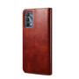 Cubix Flip Cover for Realme GT Master Edition  Handmade Leather Wallet Case with Kickstand Card Slots Magnetic Closure for Realme GT Master Edition (Brown)