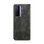Cubix Flip Cover for vivo X70 Pro  Handmade Leather Wallet Case with Kickstand Card Slots Magnetic Closure for vivo X70 Pro (Forest Green)
