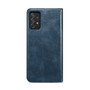 Cubix Flip Cover for Samsung Galaxy M32 5G  Handmade Leather Wallet Case with Kickstand Card Slots Magnetic Closure for Samsung Galaxy M32 5G (Navy Blue)