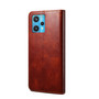 Cubix Flip Cover for Realme 9 Pro+ / Plus  Handmade Leather Wallet Case with Kickstand Card Slots Magnetic Closure for Realme 9 Pro+ / Plus (Brown)