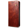 Cubix Flip Cover for Oppo Reno7 Pro 5G  Handmade Leather Wallet Case with Kickstand Card Slots Magnetic Closure for Oppo Reno7 Pro 5G (Brown)