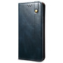 Cubix Flip Cover for Oppo Reno7 Pro 5G  Handmade Leather Wallet Case with Kickstand Card Slots Magnetic Closure for Oppo Reno7 Pro 5G (Navy Blue)