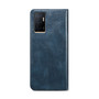 Cubix Flip Cover for vivo V23e 5G  Handmade Leather Wallet Case with Kickstand Card Slots Magnetic Closure for vivo V23e 5G (Navy Blue)