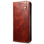 Cubix Flip Cover for realme GT 2 Pro  Handmade Leather Wallet Case with Kickstand Card Slots Magnetic Closure for realme GT 2 Pro (Brown)