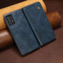 Cubix Flip Cover for Samsung Galaxy A33 5G  Handmade Leather Wallet Case with Kickstand Card Slots Magnetic Closure for Samsung Galaxy A33 5G (Navy Blue)