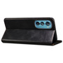 Cubix Flip Cover for Motorola Edge 30  Handmade Leather Wallet Case with Kickstand Card Slots Magnetic Closure for Motorola Edge 30 (Black)