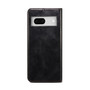 Cubix Flip Cover for Google Pixel 7  Handmade Leather Wallet Case with Kickstand Card Slots Magnetic Closure for Google Pixel 7 (Black)