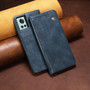 Cubix Flip Cover for OnePlus 10R  Handmade Leather Wallet Case with Kickstand Card Slots Magnetic Closure for OnePlus 10R (Navy Blue)