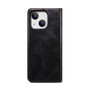 Cubix Flip Cover for Apple iPhone 14 Plus  Handmade Leather Wallet Case with Kickstand Card Slots Magnetic Closure for Apple iPhone 14 Plus (Black)