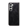 Cubix Flip Cover for Samsung Galaxy S23 Plus  Handmade Leather Wallet Case with Kickstand Card Slots Magnetic Closure for Samsung Galaxy S23 Plus (Black)