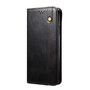 Cubix Flip Cover for iQOO 11  Handmade Leather Wallet Case with Kickstand Card Slots Magnetic Closure for iQOO 11 (Black)