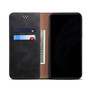 Cubix Flip Cover for Motorola Edge 40  Handmade Leather Wallet Case with Kickstand Card Slots Magnetic Closure for Motorola Edge 40 (Black)