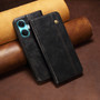 Cubix Flip Cover for OnePlus Nord CE3  Handmade Leather Wallet Case with Kickstand Card Slots Magnetic Closure for OnePlus Nord CE3 (Black)