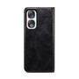 Cubix Flip Cover for HONOR 90  Handmade Leather Wallet Case with Kickstand Card Slots Magnetic Closure for HONOR 90 (Black)