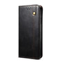 Cubix Flip Cover for iQOO 12  Handmade Leather Wallet Case with Kickstand Card Slots Magnetic Closure for iQOO 12 (Black)