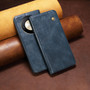 Cubix Flip Cover for HONOR X9b  Handmade Leather Wallet Case with Kickstand Card Slots Magnetic Closure for HONOR X9b (Navy Blue)
