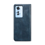 Cubix Flip Cover for OPPO F25 Pro  Handmade Leather Wallet Case with Kickstand Card Slots Magnetic Closure for OPPO F25 Pro (Navy Blue)