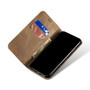 Cubix Denim Flip Cover for Samsung Galaxy M31 Case Premium Luxury Slim Wallet Folio Case Magnetic Closure Flip Cover with Stand and Credit Card Slot (Khaki)
