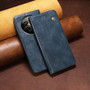 Cubix Flip Cover for realme 12 Pro+ / Realme 12 Pro  Handmade Leather Wallet Case with Kickstand Card Slots Magnetic Closure for realme 12 Pro+ / Realme 12 Pro (Navy Blue)