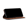Cubix Denim Flip Cover for Apple iPhone 15 Plus Case Premium Luxury Slim Wallet Folio Case Magnetic Closure Flip Cover with Stand and Credit Card Slot (Brown)